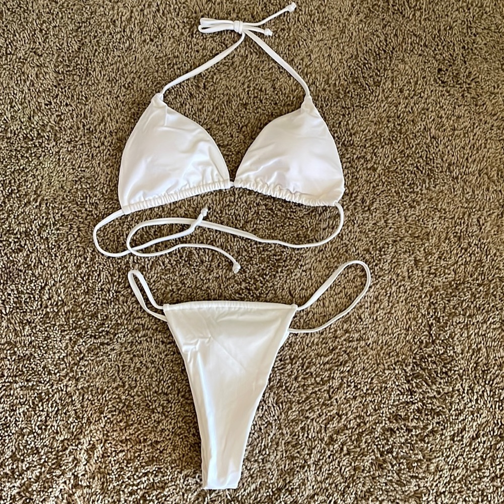 White swimsuit